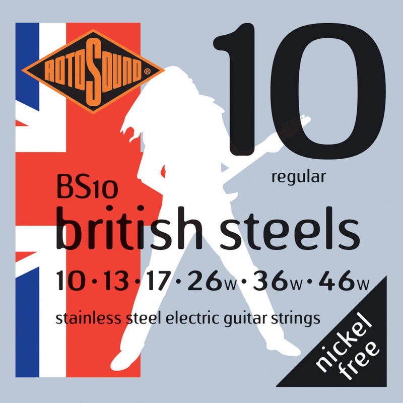 Rotosound BS10 British Steel Electric Guitar Strings - 10-46