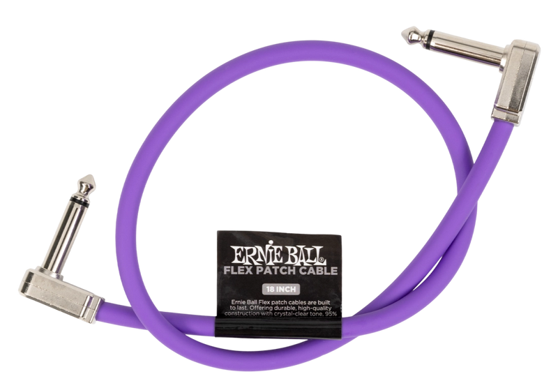 Ernie Ball 6449EB Flex Patch Cable (Purple) - 18"
