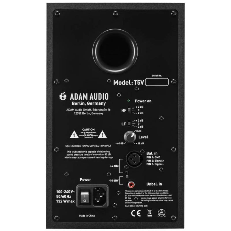 ADAM Audio T5V Active Nearfield Studio Monitor (Single) - 5"