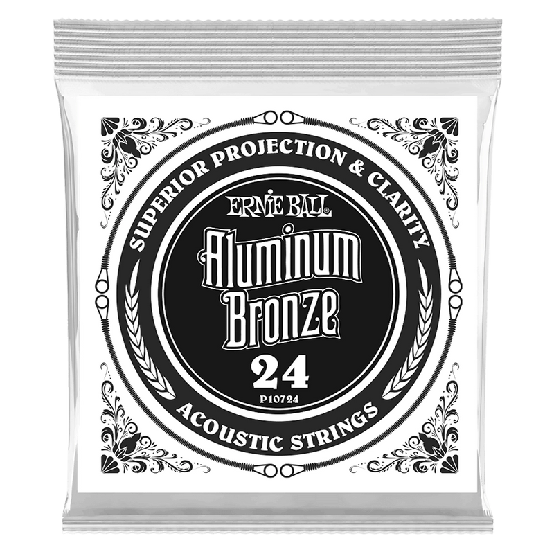 Ernie Ball 10724EB Aluminum Bronze Wound Acoustic Guitar String - .024