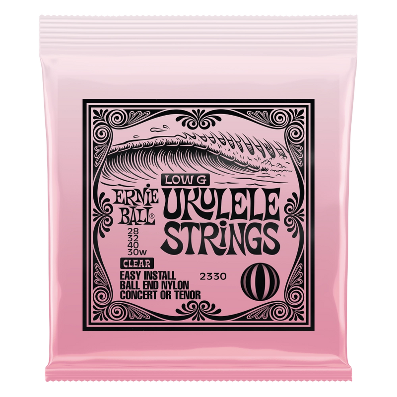 Ernie Ball 2330EB Concert/Tenor Ukulele Strings (Clear)