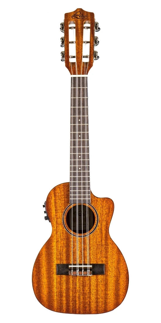 Leho LHU6-MM-CE 6-String Cutaway Tenor Ukulele With EQ (Mahogany Open Pore)
