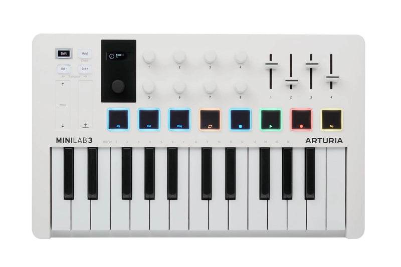 Arturia MINILAB 3 25-Key MIDI Controller With Software (White)