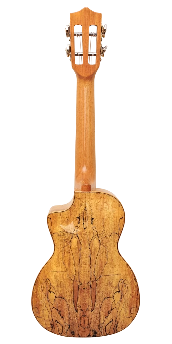 Leho LHUC-CMF-CE Spalted Maple Concert Cutaway Ukulele with Solid Cedar Top