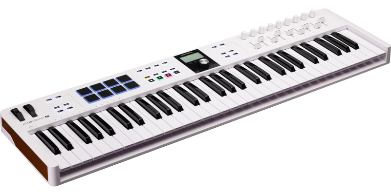 Arturia KEYLAB ESSENTIAL 61 MK3 Universal MIDI Controller 61-Key (White)