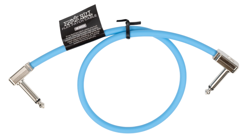 Ernie Ball 6457EB Flex Patch Cable (Blue) - 18"