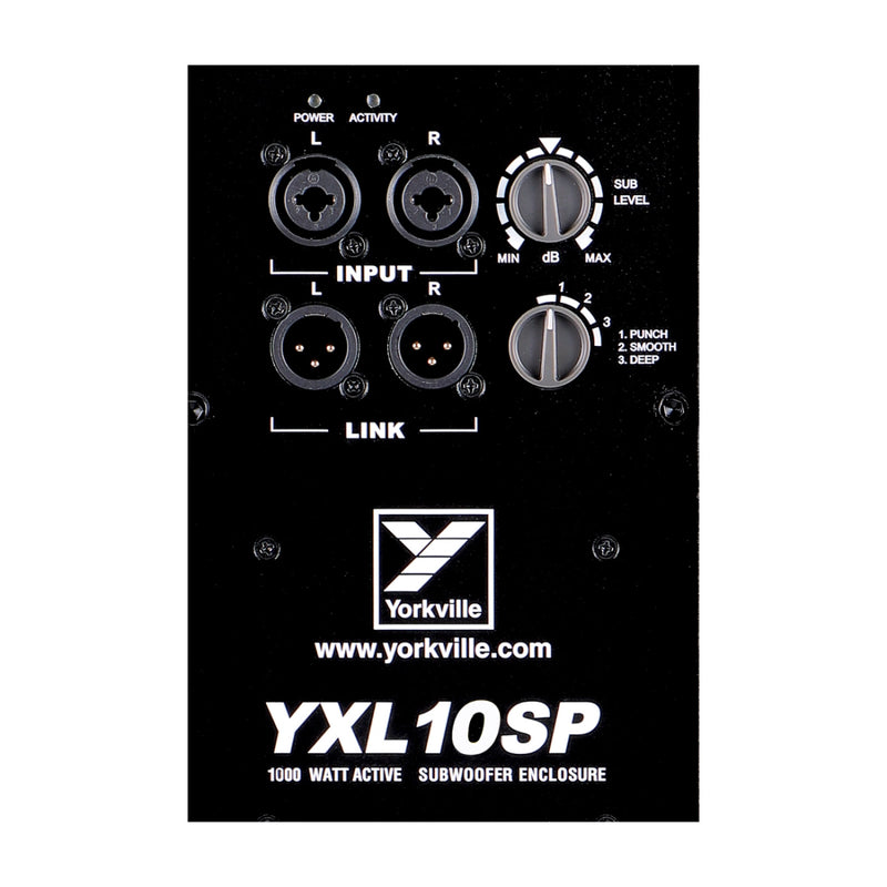 Yorkville YXL10SP 1000W Compact Powered Subwoofer - 10"