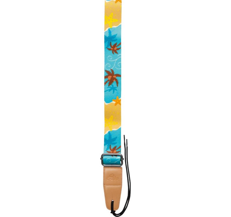 Leho LH-STR-TBAD Colourful Ukulele Strap (Tropical Beaches Adventure)