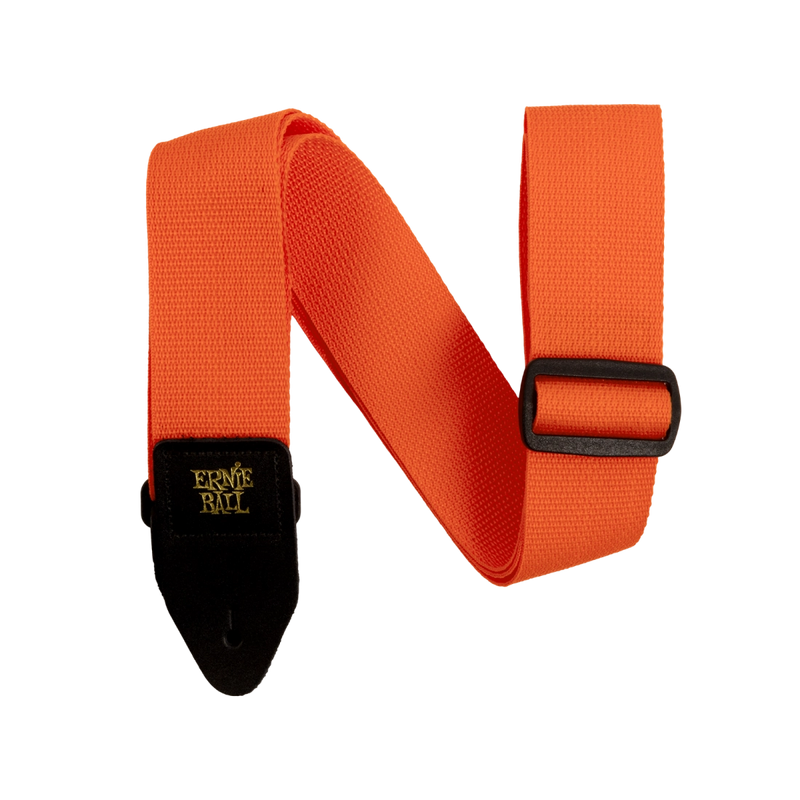 Ernie Ball 5353EB Polypro Guitar Strap (Orange & Black) - 2"