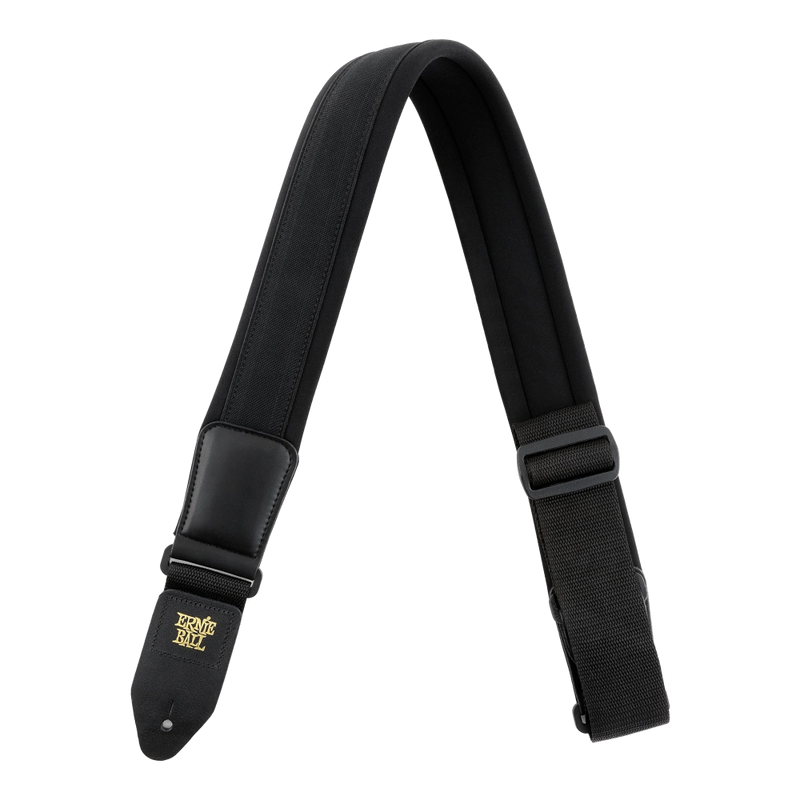 Ernie Ball 4144EB Padded Neoprene Guitar Strap (Black) - 2.5"