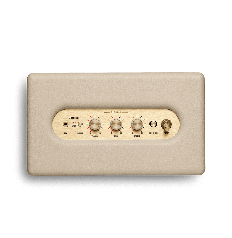 Marshall ACTON III Bluetooth Speaker (Cream)