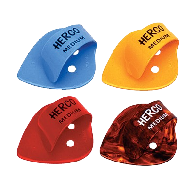 Herco HE113 Flat Thumb Picks (Heavy, 24 Pcs)