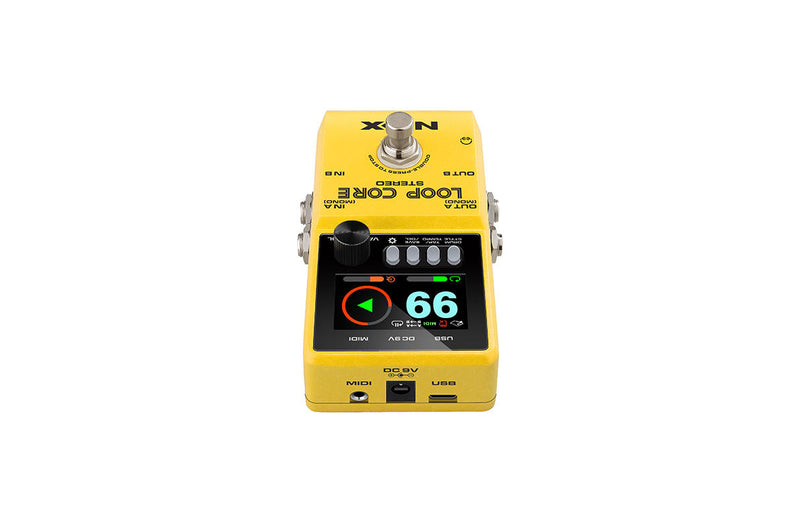 Pédale Looper stéréo NUX LOOPCORE-STEREO avec écran LCD