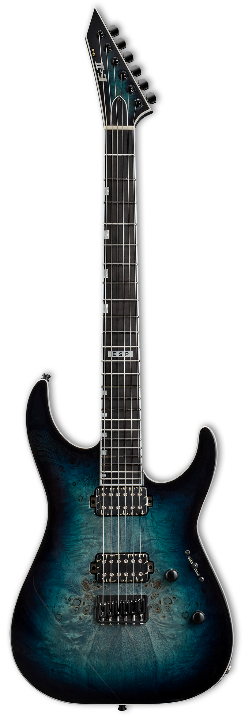 Guitare électrique ESP E-II M-II HT (Mercury Blue Burst)
