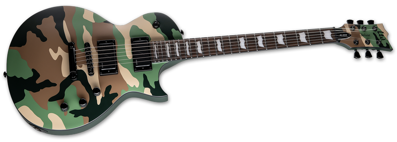 ESP LTD EC-1000 Electric Guitar (Woodland Camo Satin)