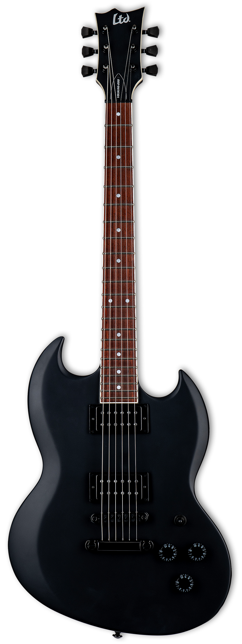 Guitare électrique série ESP LTD VOLSUNG-200 (noir satiné)