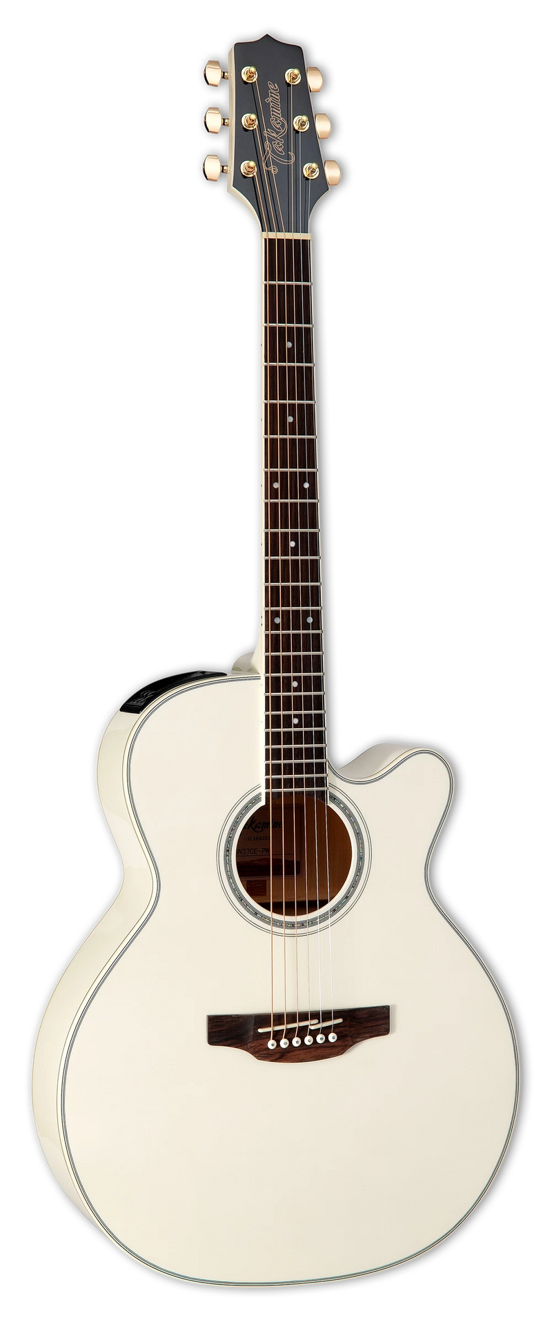 Takamine GN37CE-PW Acoustic-Electric Guitar (Pearl White)