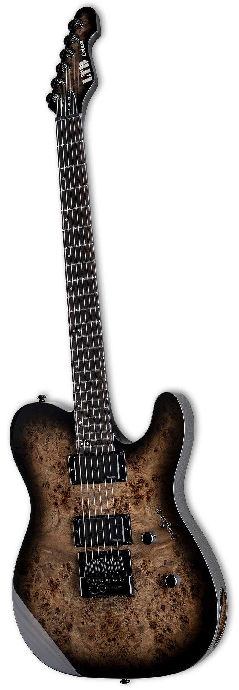 ESP LTD TE-1000 Evertune Electric Guitar (Charcoal Burst)
