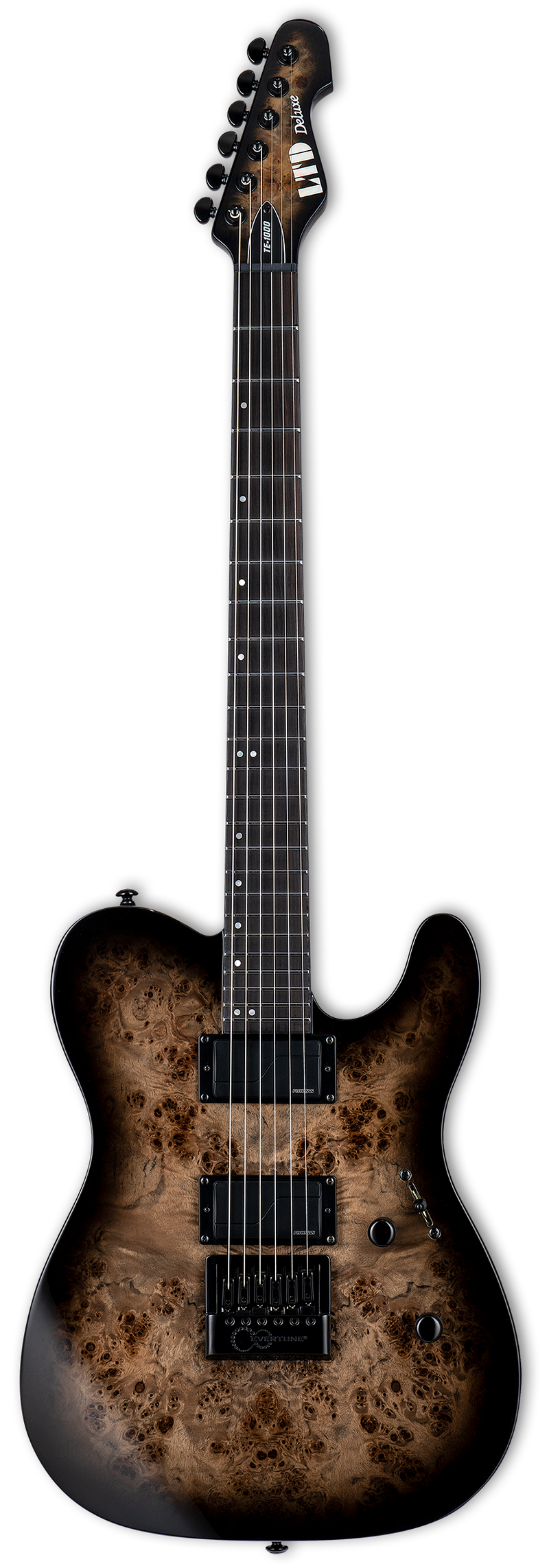 ESP LTD TE-1000 Evertune Electric Guitar (Charcoal Burst)