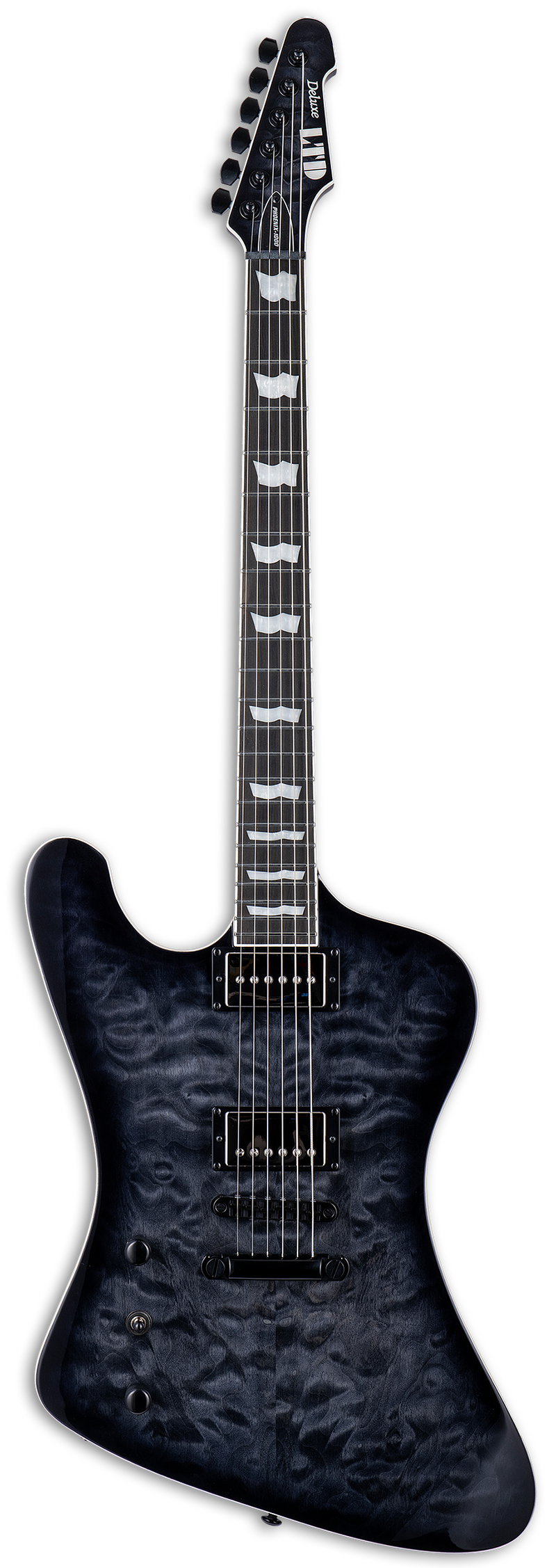 ESP LTD PHEONIX-1000 Left-Handed Electric Guitar (See-thru Black Sunburst)