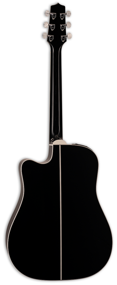 Takamine EF341DX Dreadnought Acoustic-Electric Guitar (Black)