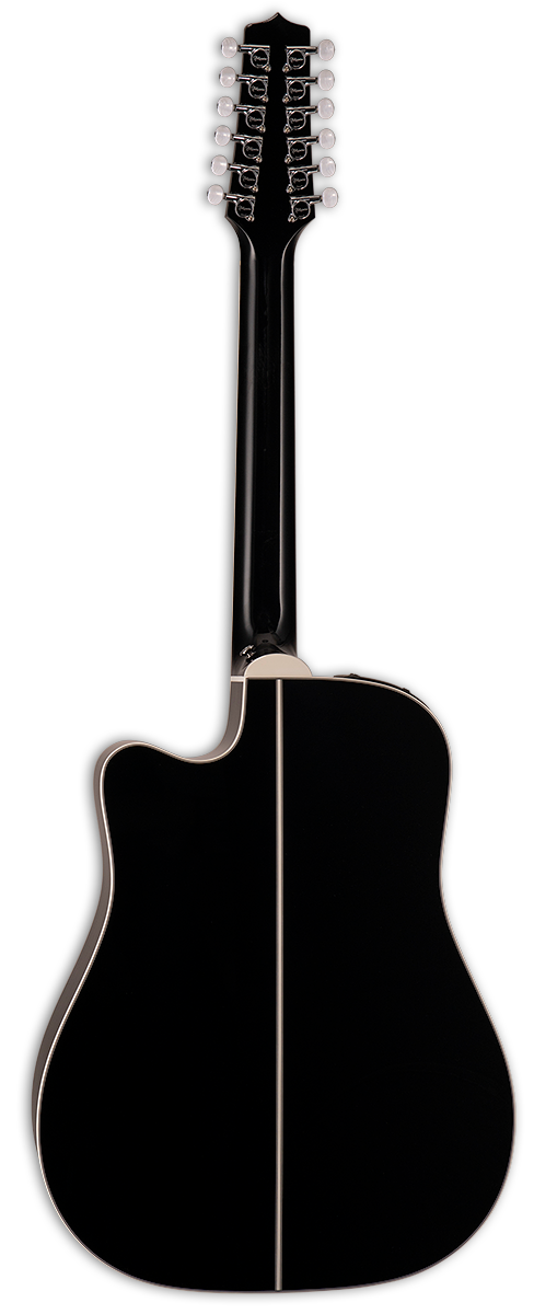 Takamine EF381DX Legacy Series Guitare acoustique 12 cordes (Noir)