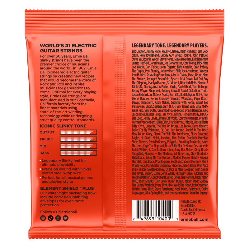 Ernie Ball 2615EB Skinny Top Heavy Bottom 7 String 10-62 Electric Strings
