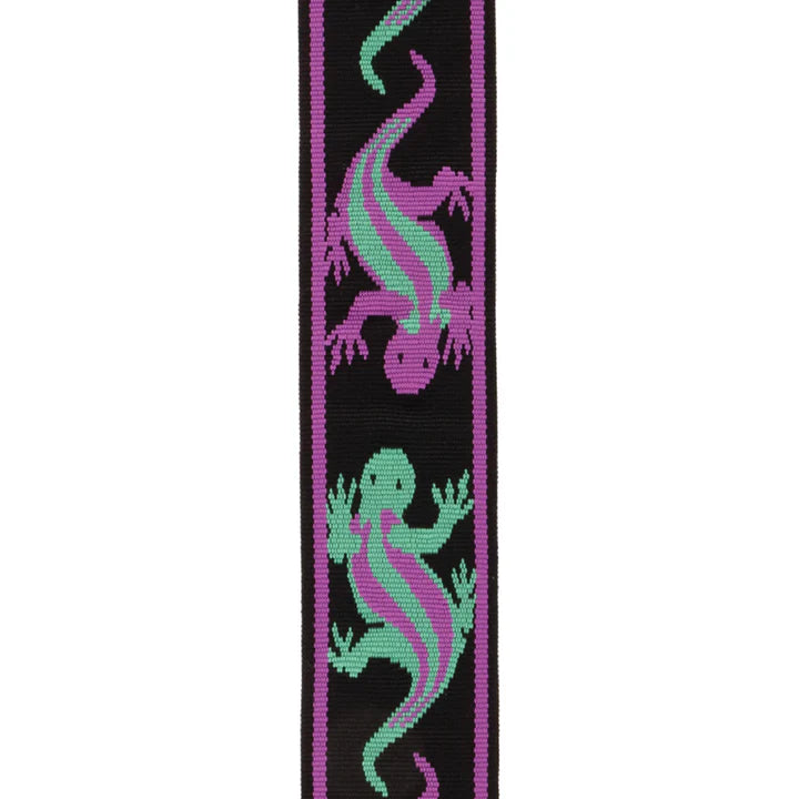 D'Addario 50PW01 Planet Waves Vintage Guitar Strap (Green / Purple)