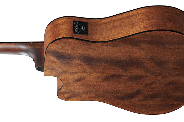 Ibanez AW54CEOPN Cutaway Dreadnought Artwood Series Acoustic/Electric Guitar (Open Pore Natural)