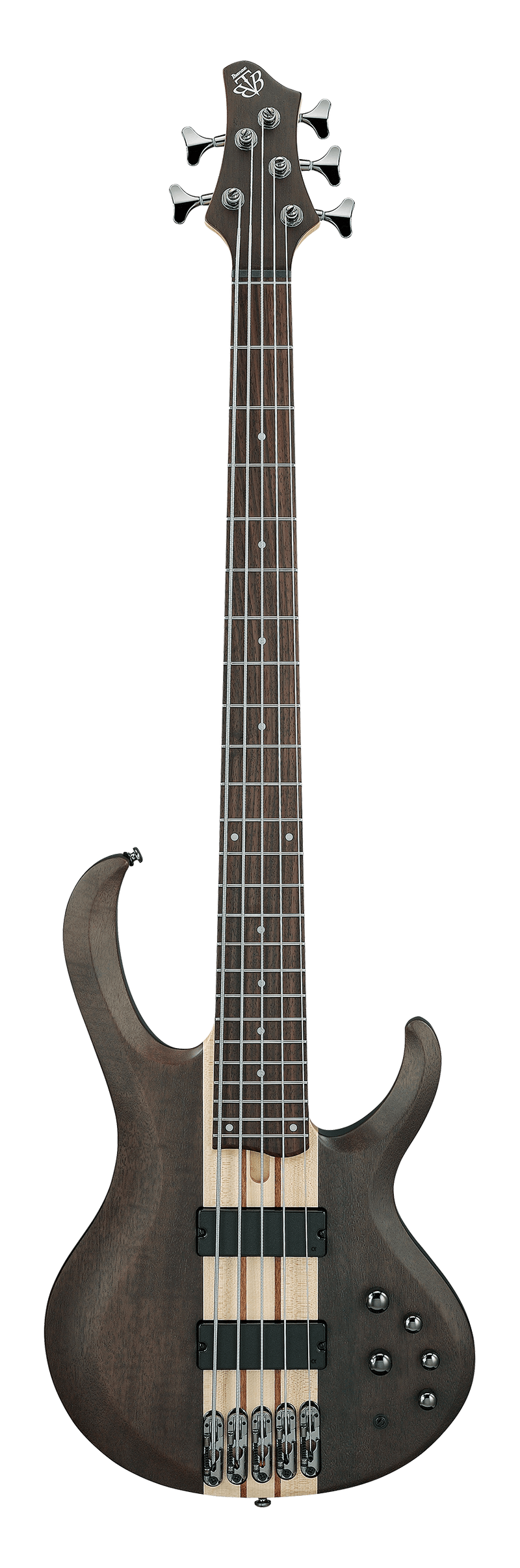Ibanez BTB605TGF 5 String Electric Bass Guitars (Transparent Gray Flat)