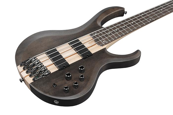 Ibanez BTB605TGF 5 String Electric Bass Guitars (Transparent Gray Flat)