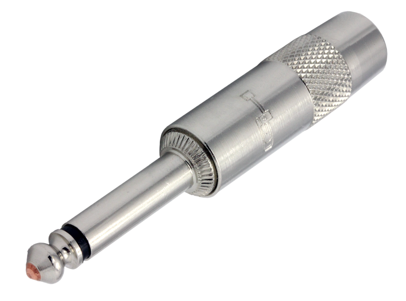 G&H Straight 1/4″ Plug, Nickel