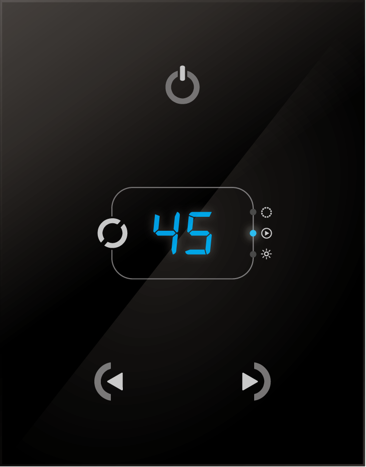 Nicolaudie Architectural STICK GA2 Wall Mounted DMX Controller (Black)