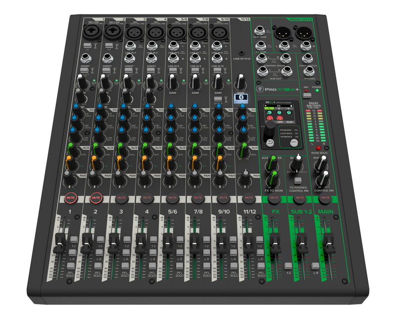 Mackie PROFX12V3+ 12-Channel Analog Mixer With Enhanced FX, USB Recording Modes and Bluetooth