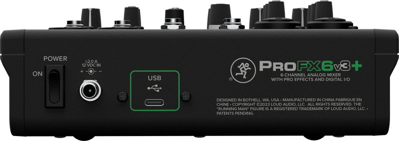 Mackie PROFX6V3+ 6-Channel Analog Mixer With Enhanced FX, USB Recording Modes and Bluetooth