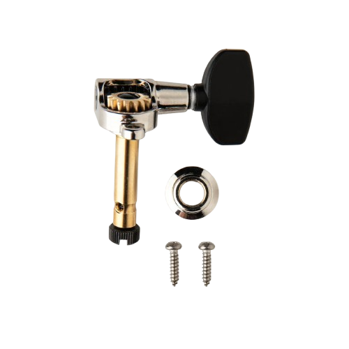 PRS PHASE III Bass Locking Tuners With Wing Buttons (Shaft Collar, Black) - Single