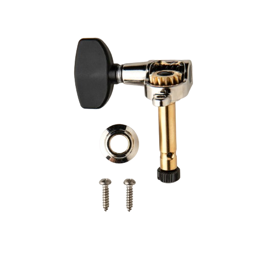 PRS PHASE III Treble Locking Tuners With Wing Buttons (Shaft Design, Black) - Single