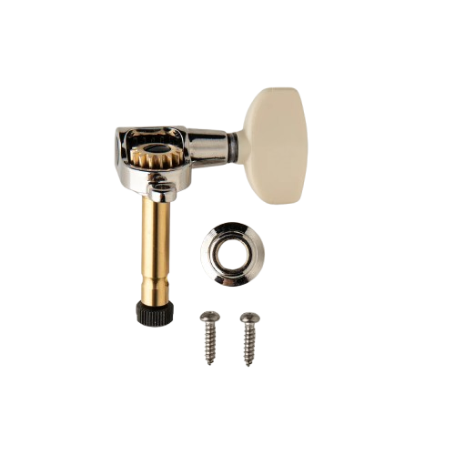 PRS PHASE III Bass Locking Tuners With Wing Buttons (Shaft Design, Ivory) - Single