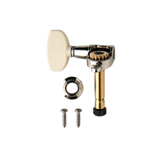 PRS PHASE III Treble Locking Tuners With Wing Buttons (Shaft Design, Ivory) - Single