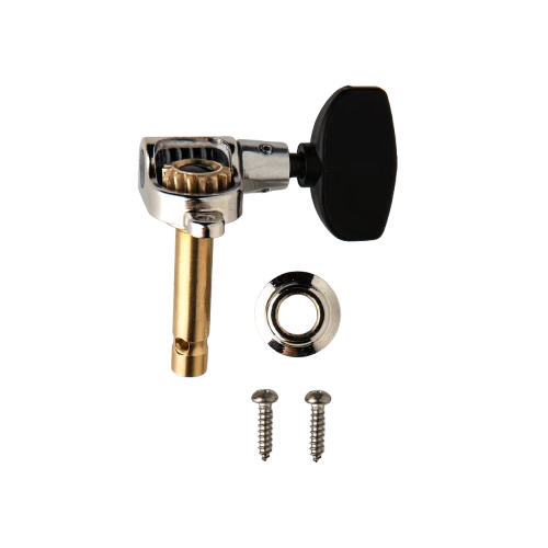 PRS PHASE III Bass Non-Locking Tuners With Wing Button (Collar Design, Black) - Single