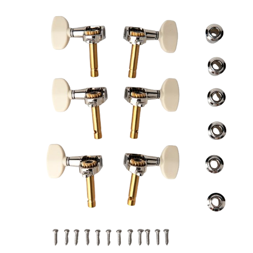PRS PHASE III Non-Locking Tuners With Wing Button (Shaft Design, Ivory) - 6 Pack