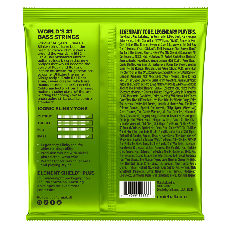 Ernie Ball 2836EB Bass 5-Star Slinky Regular Slinky Nickel Wound Electric Bass Strings