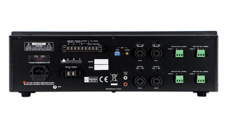 ART MX524 Five Channel Four Zone Mic/Line Mixer