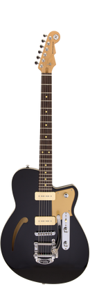 Guitare électrique Reverend CLUB KING 290 avec trémolo Bigsby (noir minuit)