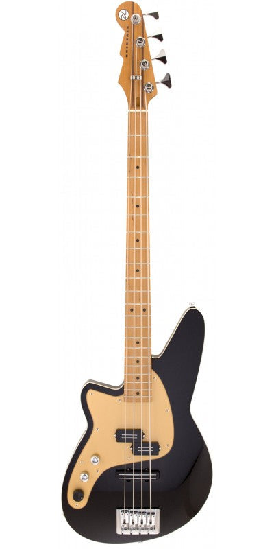 Reverend DECISION P Left Handed Electric Bass Guitar (Midnight Black)
