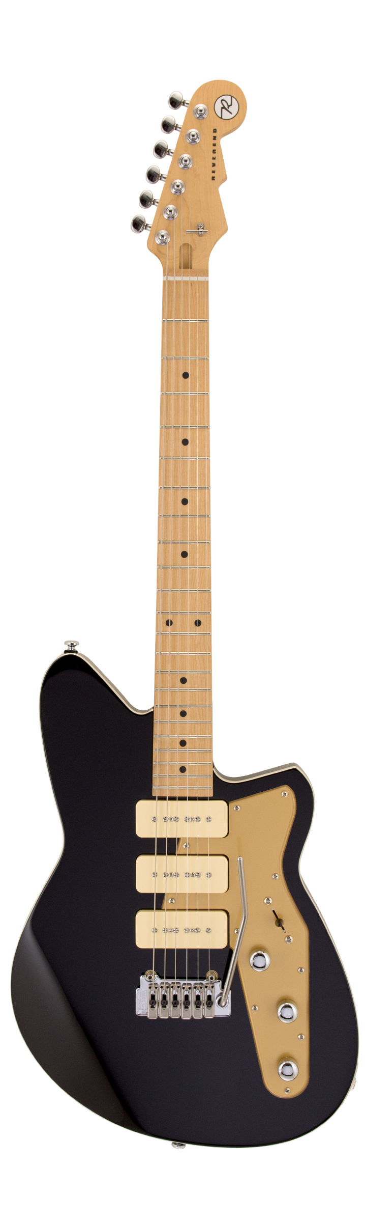 Reverend JETSTREAM 390 Electric Guitar (Midnight Black)