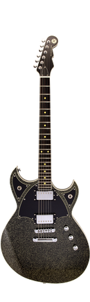 Reverend SPACEHACK HT Semi Hollow Body Electric Guitar (Black Sparkle)