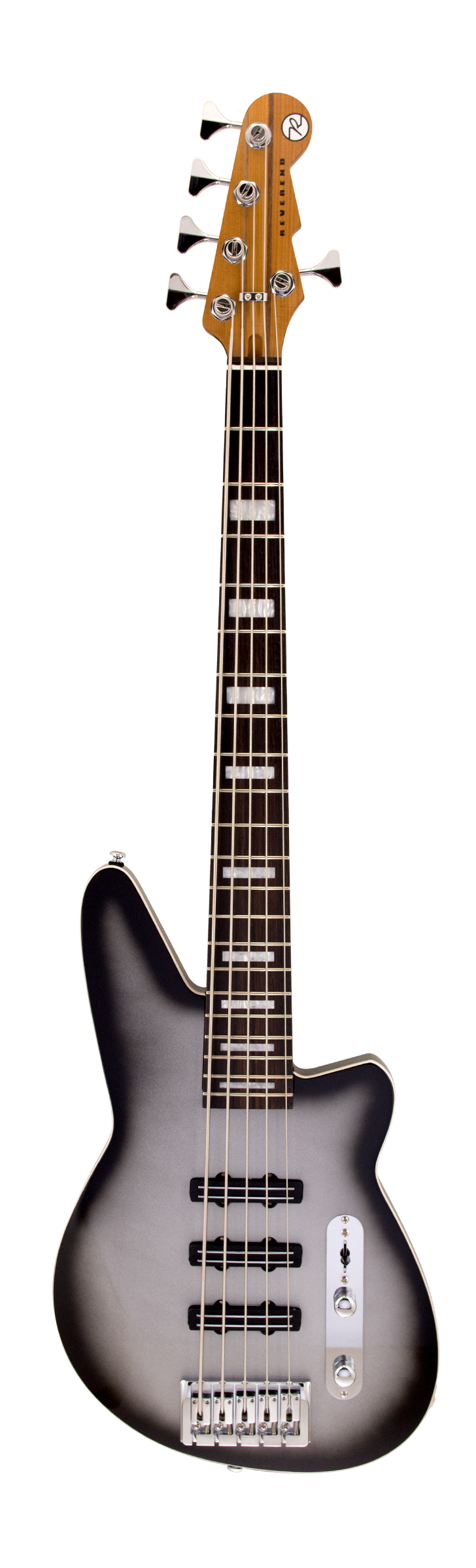 Reverend TRIAD 5 5 String Electric Bass Guitar (Silver Burst)