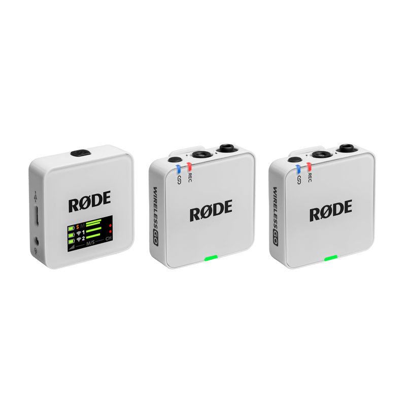 Rode WIRELESS GO GEN III 2-Person Compact Digital Wireless Microphone System/Recorder (2.4 GHz, White)