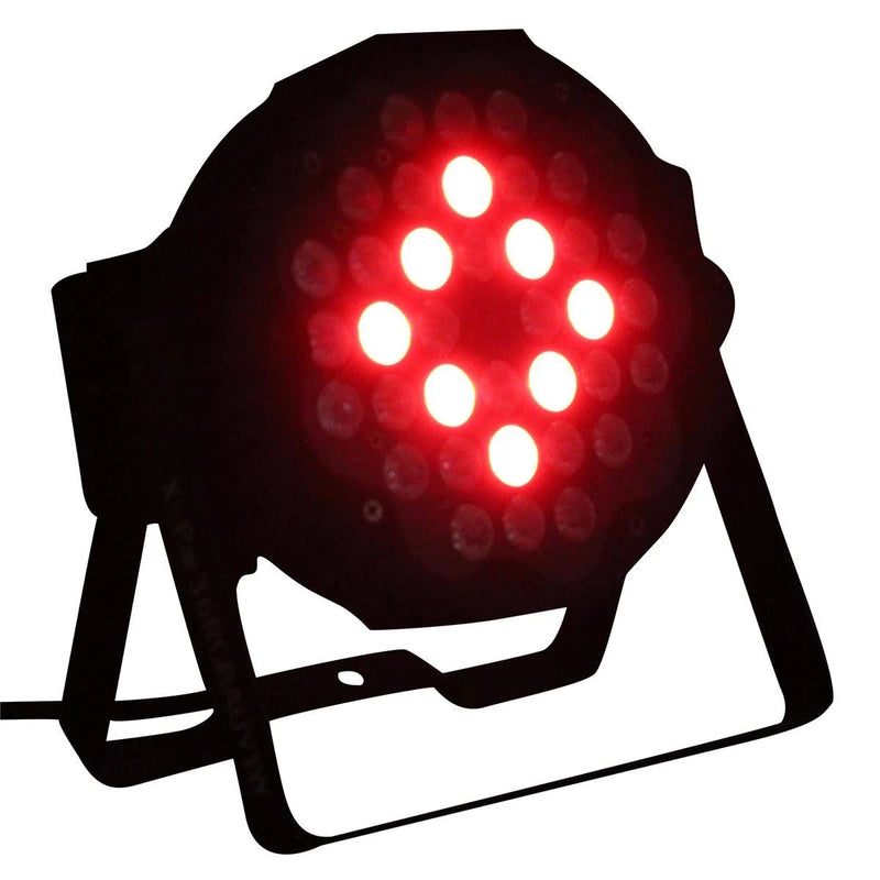 ProX X-PAR36-RGBAUV-1W-B Fusion RGBWA Par 36x 1W LED Slim Par Black Housing